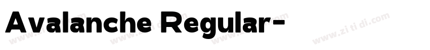 Avalanche Regular字体转换